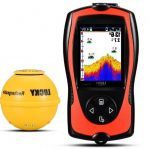LUCKY Wireless Portable Fish Finder with Attracting Fish Lamp for Shore Anglers High Definition