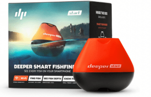 Deeper Start Smart Fish Finder - Castable Wi-Fi Fish Finder for Recreational Fishing from Dock, Shore or Bank, BlackOrange, 2.4