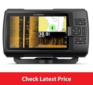 Garmin Striker 7SV with Transducer, 7 GPS Fishfinder with Chirp Traditional, ClearVu and SideVu Scanning Sonar Transducer and Built in Quickdraw Contours Mapping Software, 7 inches (010-01874-00)