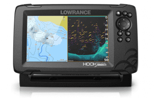 Lowrance HOOK Reveal 7 SplitShot - 7-inch Fish Finder with SplitShot Transducer, Preloaded C-MAP US Inland Mapping