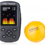 Venterior Portable Rechargeable Fish Finder Wireless Sonar Sensor Fishfinder Depth Locator with Fish Size, Water Temperature, Bottom Contour, Color LCD Display