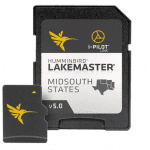 Humminbird LakeMaster Mid-South States Edition Digital GPS Lake Maps, Micro SD Card, Version 5, Black